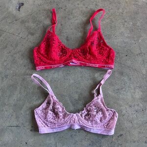 Set of two Lounge lacy bras